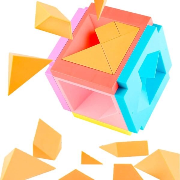 3D Cube 6-in-1 Tangram Puzzle for Kids