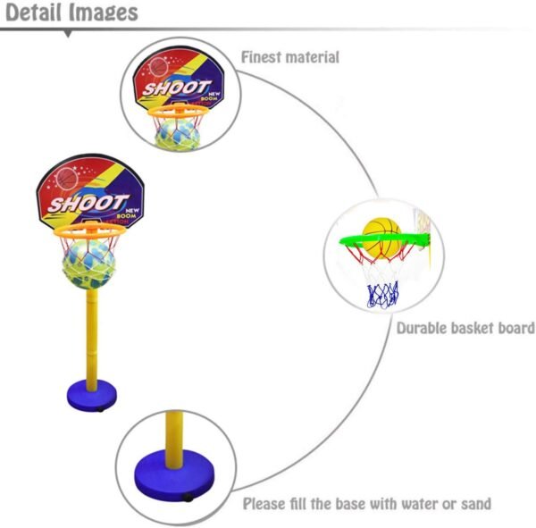 KITTU Basketball Set for Kids with Adjustable Stand