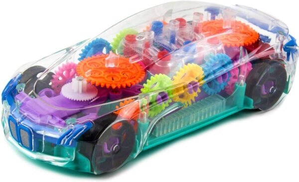 3D Colorful Super Transparent 360 Degree Rotation Toy