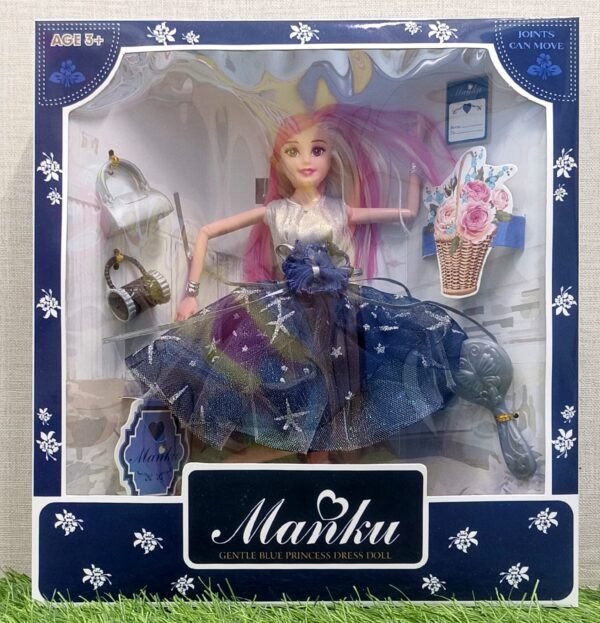 Manku Gentle Blue Princess Dress Doll