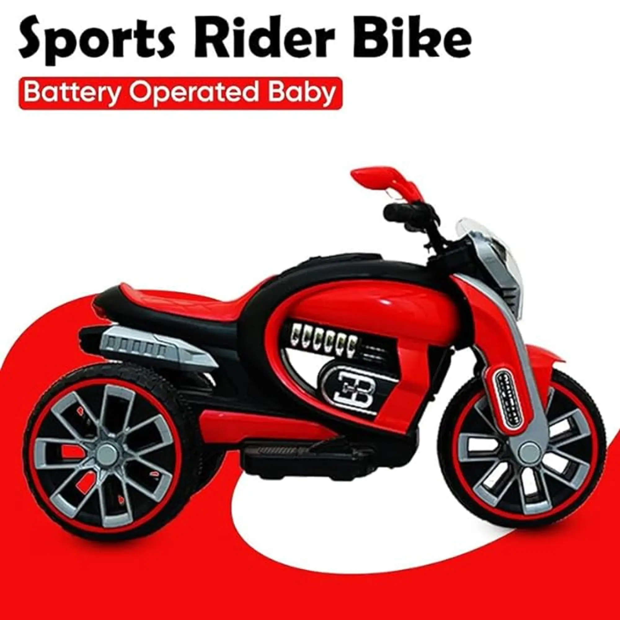 Battery Operated Stylish Police Bike for Kids