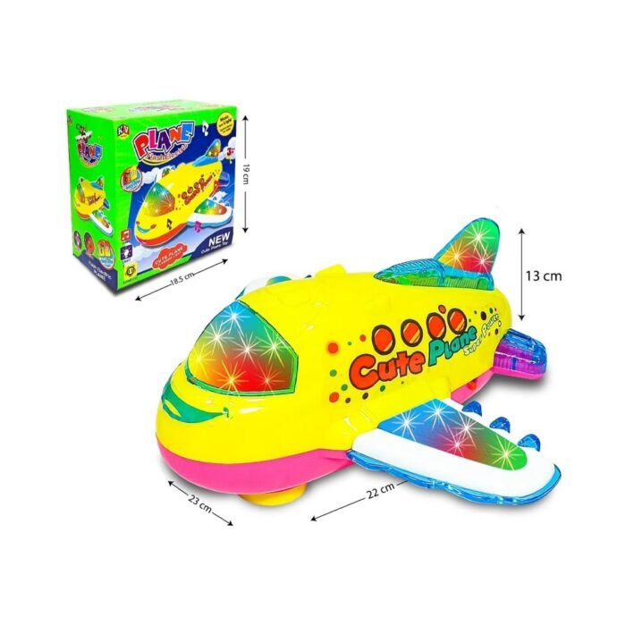 Bump and Go Airplane with Music and Lights