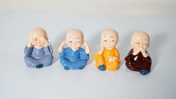 Buy 4 Mini Monk Kid Statue Set Idol Showpiece