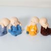 Buy 4 Mini Monk Kid Statue Set Idol Showpiece