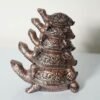 Buy Feng Shui Five Tier Tortoise bronze color Statue Idol Showpiece