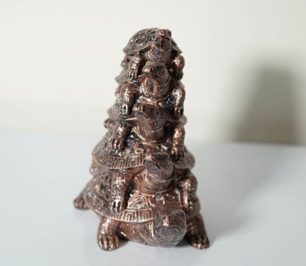 Buy Feng Shui Five Tier Tortoise bronze color Statue Idol Showpiece