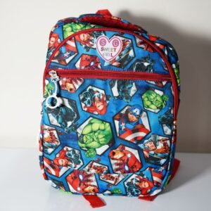 Avengers Theme Blue & Red Color School Bag for Kids