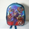 Captain America 3D Print Ocean Blue Color Small School Bag for Kids