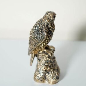 Buy Mighty Eagle Hawk Statue, Eagle Hawk Figurines Sculptures Brass Color