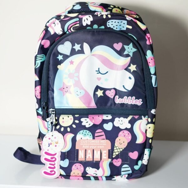 Unicorn Theme Purple Color School Bag for Kids