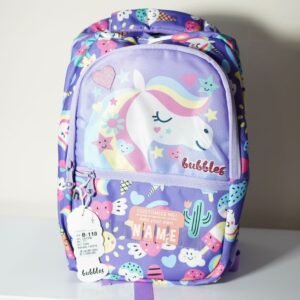 Unicorn Theme Purple Color School Bag for Kids