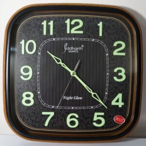 Radium Glow in Dark Numbers Wall Clock