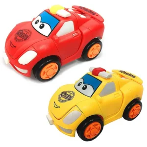 Buy Mini Cartoon Transformer Pull Back Convertible From Car to Robot, Friction Car Small - (Colour May Vary)