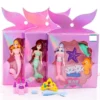 Cute Sea Mermaid Princess Colorful Erasers Set for Kids