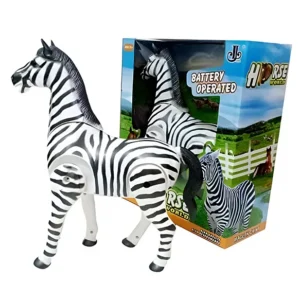 Buy Walking Zebra Toy Battery Operated Horse Toy - Shakes Head, Wags Tail, Moves Around