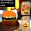 Burger Design Desk Light Small Study Desk LED Lamp Rechargeable