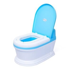 Funride Potty Training Seat with Soft Cushion, Removable Pot, Splash Guard and Closing Lid