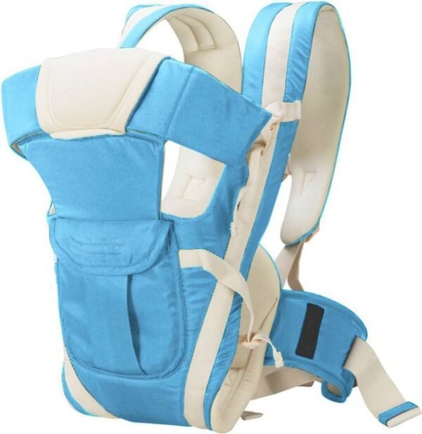 HONEY BEE Adjustable Hands-Free 4-in-1 Baby Carrier with Comfortable Head Support & Buckle Straps