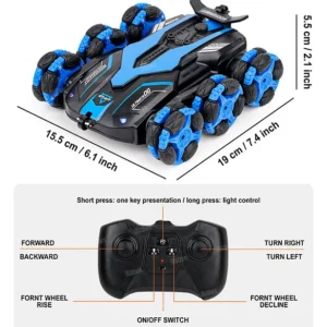 Laser 2.4G All Round Function Stunt Drift 6 WHEEEL RC CAR