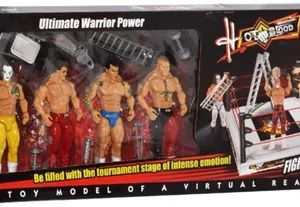 Ultimate Warrior Power Flex Force WWE Set of 4 Wrestling Action Figures Models Toy for Kids